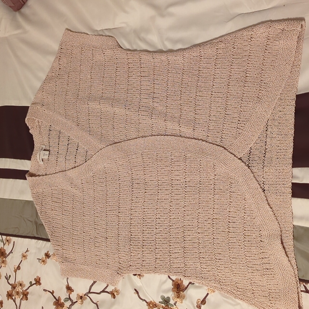 Coldwater Creek knit short sleeve sweater
